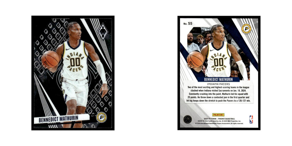 Bennedict Mathurin 2023 Panini Phoenix #55 Indiana Pacers Basketball Card NM