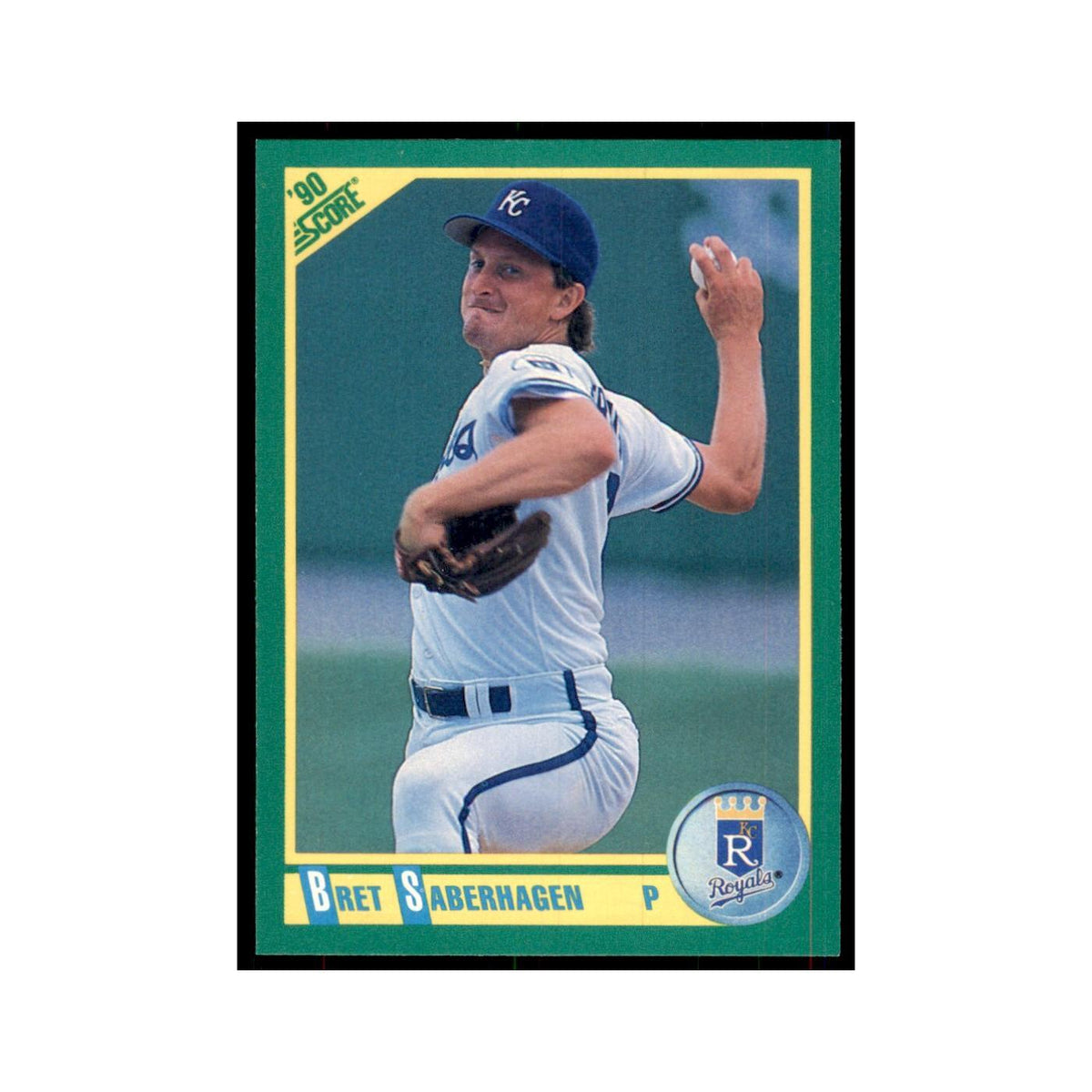 1990 Score Bret Saberhagen Baseball Cards #195
