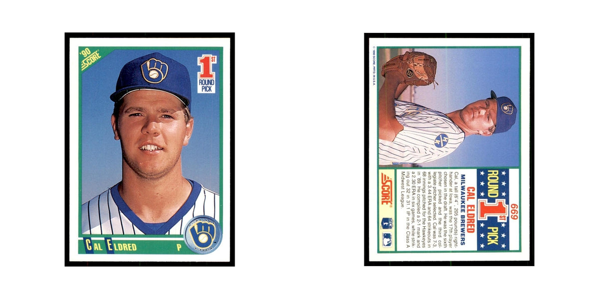 1990 Score Cal Eldred Baseball Cards #669