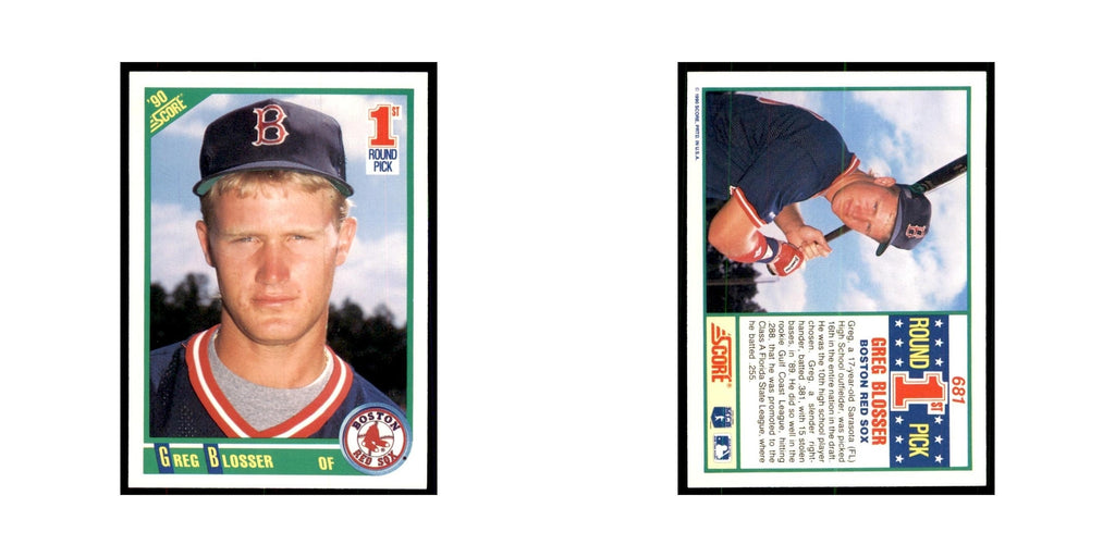 1990 Score Greg Blosser Baseball Cards #681