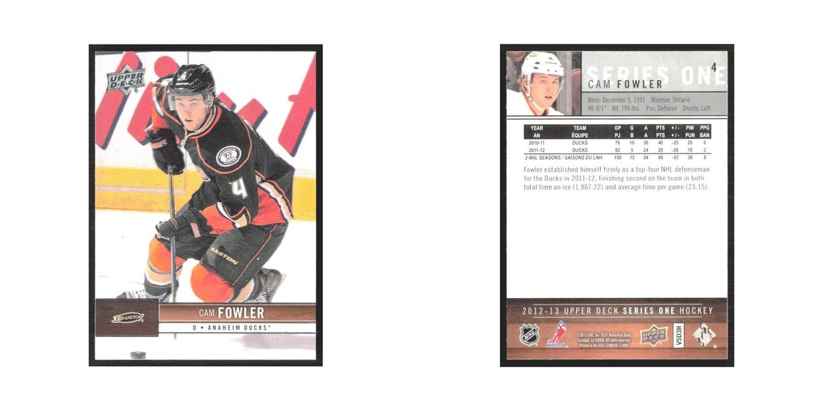 2011 Upper Deck Cam Fowler Anaheim Ducks #5