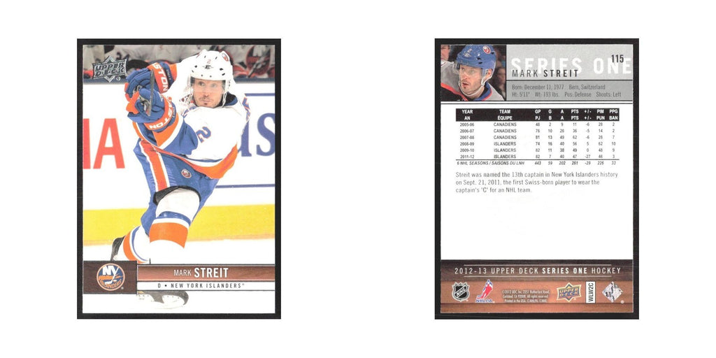 2012 Upper Deck Mark Streit New York Islanders #115