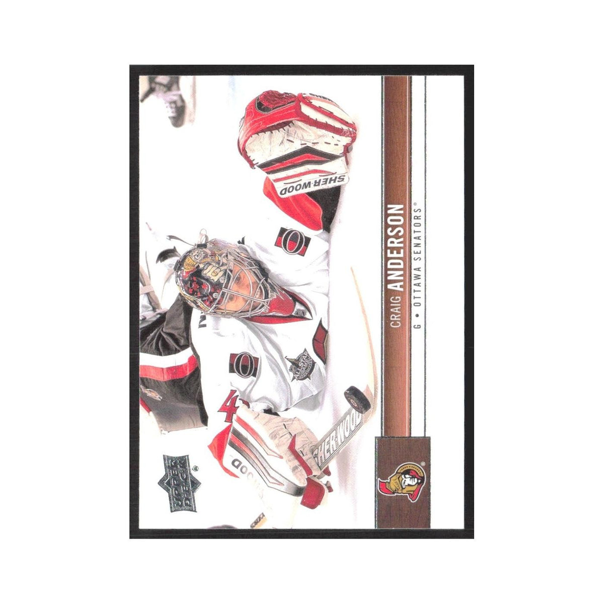 2012 Upper Deck Craig Anderson Ottawa Senators/Montreal Canadiens #126