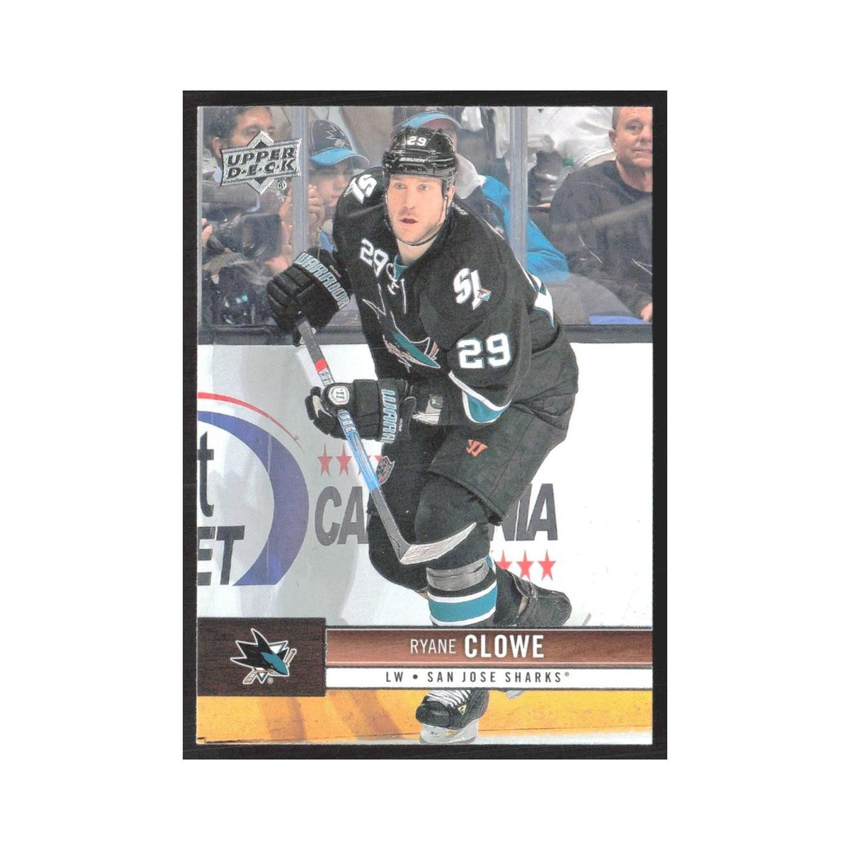 2012 Upper Deck Ryane Clowe San Jose Sharks #154