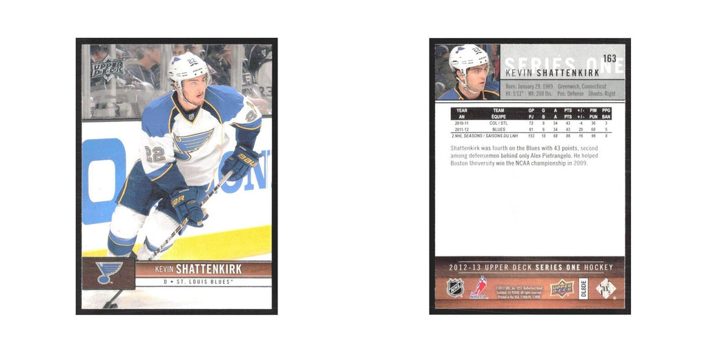 2012 Upper Deck Kevin Shattenkirk St. Louis Blues #163