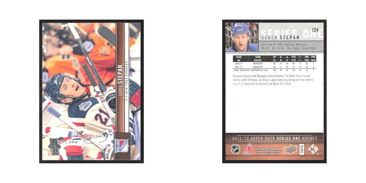 2012 Upper Deck Derek Stepan New York Rangers #124