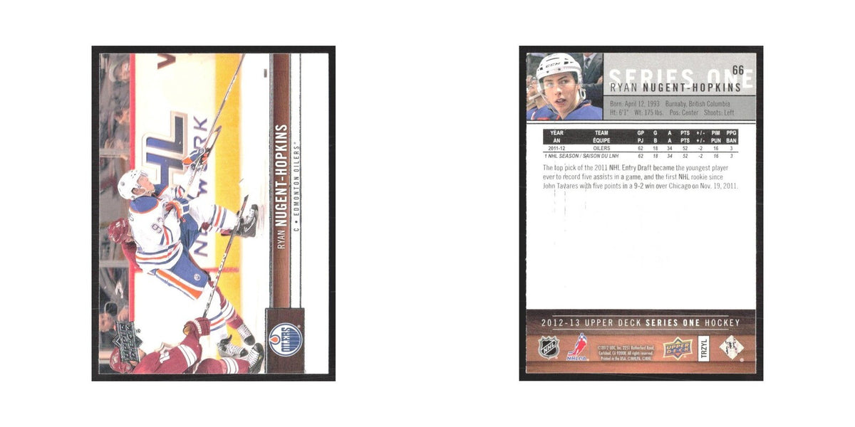 2012 Upper Deck Ryan Nugent-Hopkins Edmonton Oilers #66