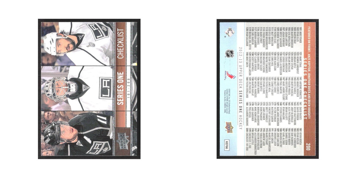 2012 Upper Deck Checklist #200