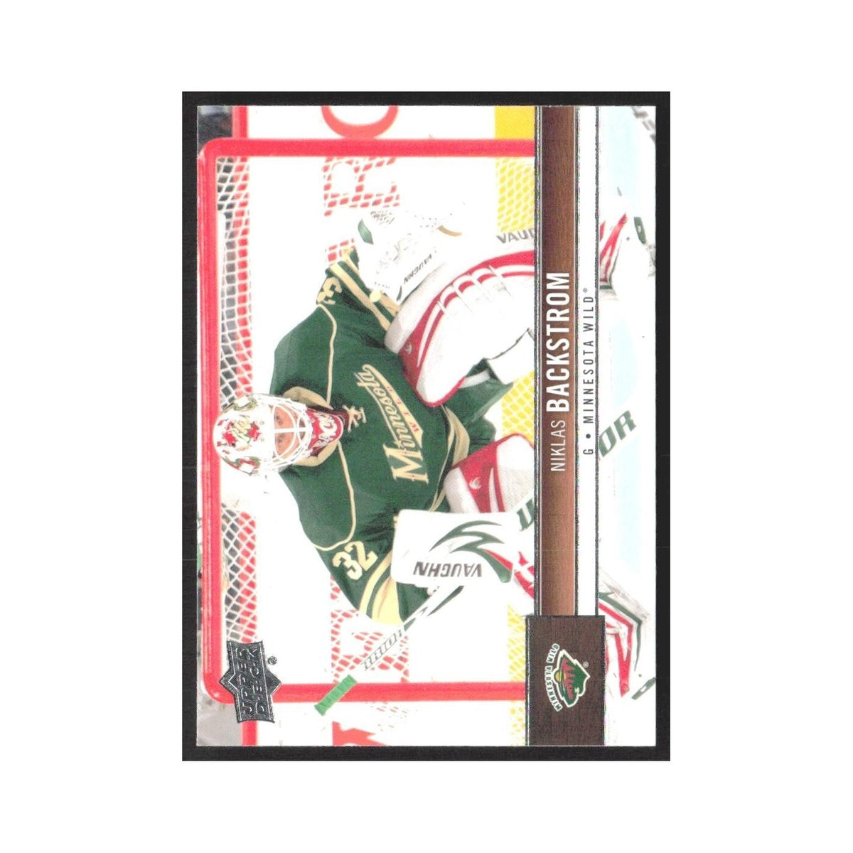 2012 Upper Deck Niklas Backstrom Minnesota Wild #85