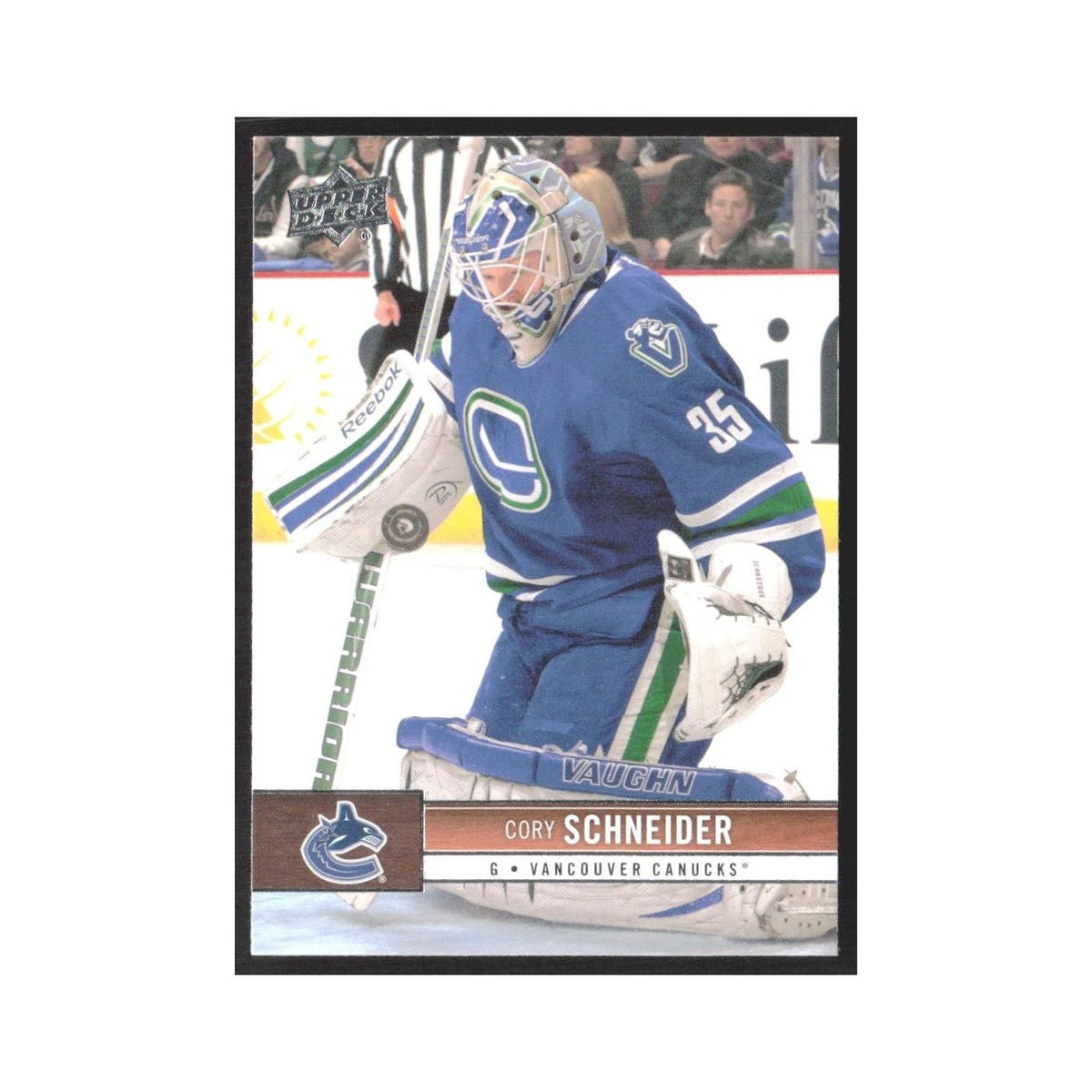 2012 Upper Deck Cory Schneider Vancouver Canucks #183