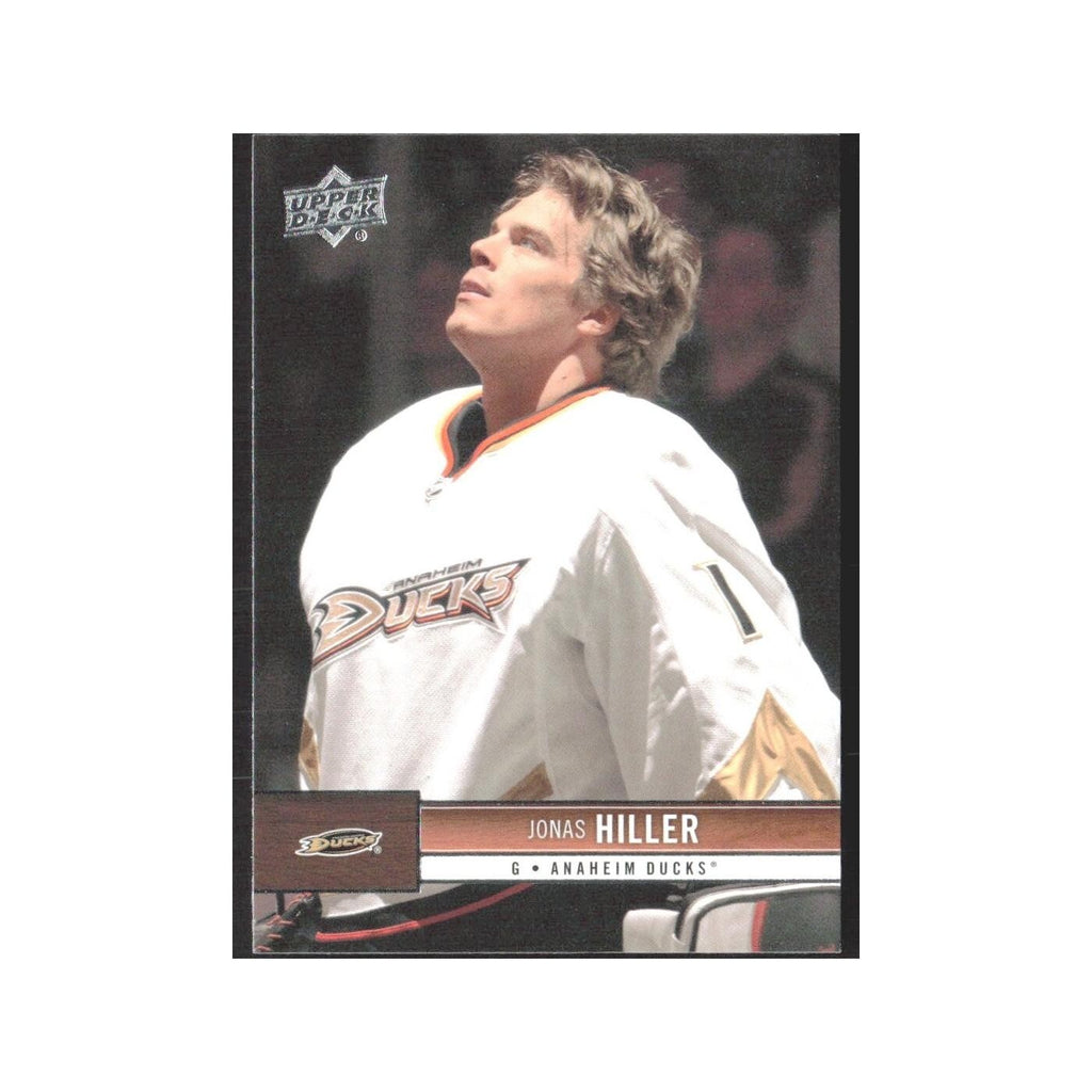 2012 Upper Deck Jonas Hiller Anaheim Ducks #7