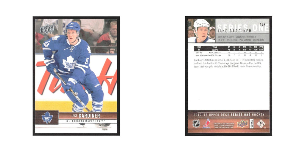2012 Upper Deck Jake Gardiner Toronto Maple Leafs #178