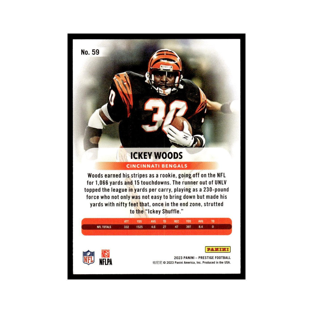 Ickey Woods 2023 Panini Prestige #59 Cincinnati Bengals Football Card NM