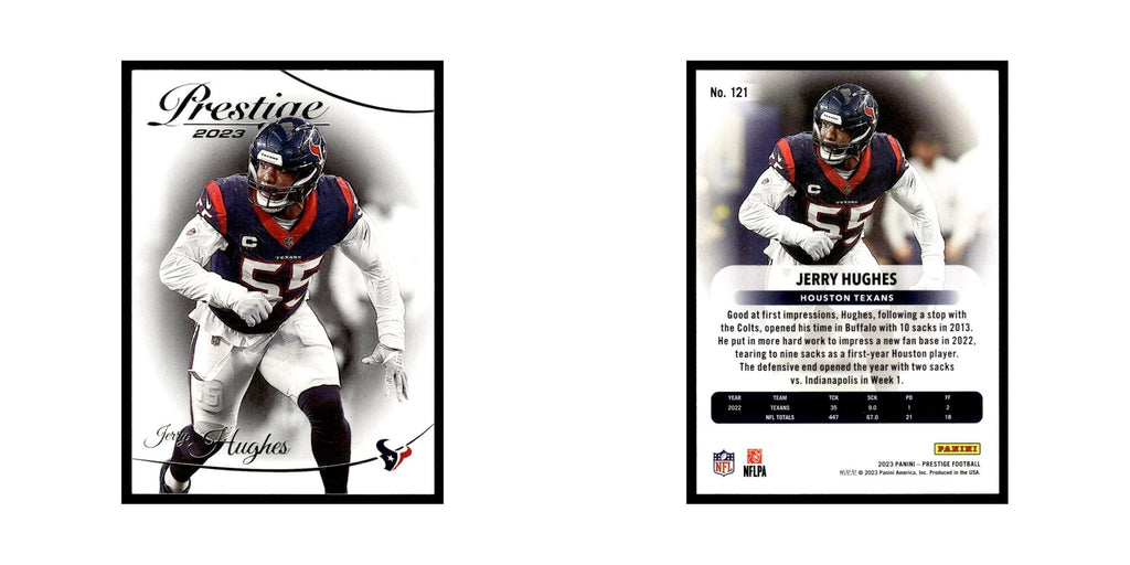 Jerry Hughes 2023 Panini Prestige #121 Houston Texans Football Card NM