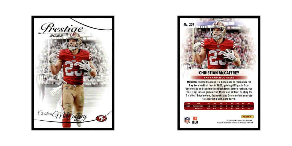 Christian McCaffrey 2023 Panini Prestige #257 San Francisco 49ers NM