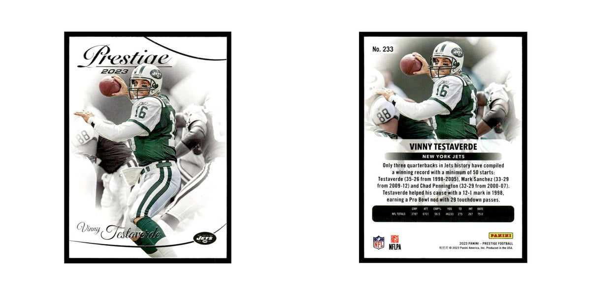 Vinny Testaverde 2023 Panini Prestige #233 New York Jets Football Card NM