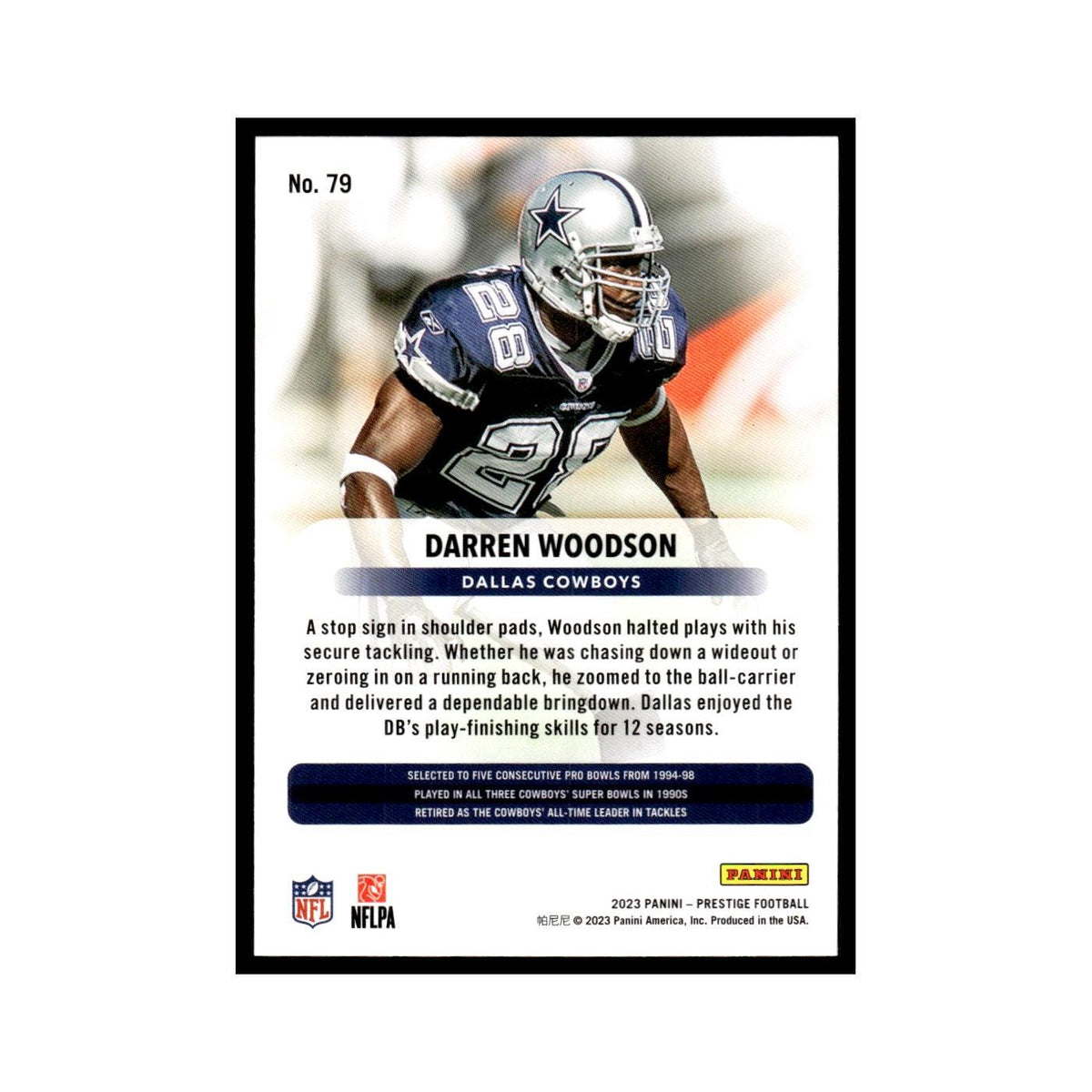 Darren Woodson 2023 Panini Prestige #79 Dallas Cowboys Football Card NM