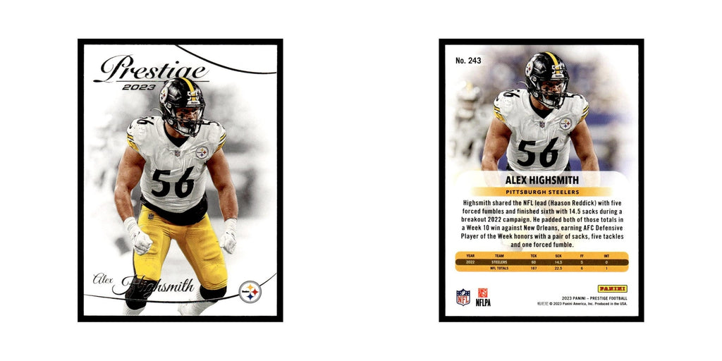 Alex Highsmith 2023 Panini Prestige #243 Pittsburgh Steelers Football Card NM