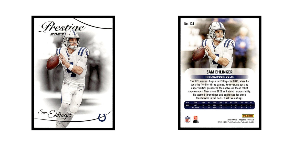 Sam Ehlinger 2023 Panini Prestige #131 Indianapolis Colts Football Card NM