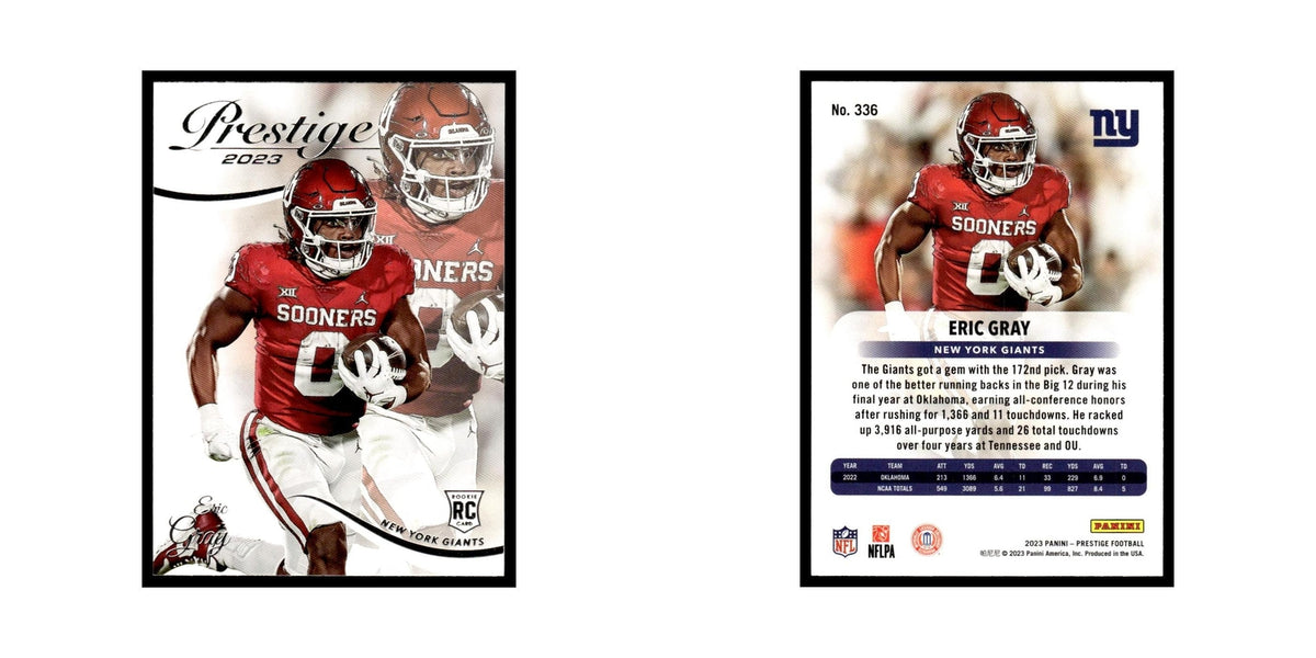 Eric Gray 2023 Panini Prestige #336 New York Giants Football Card NM