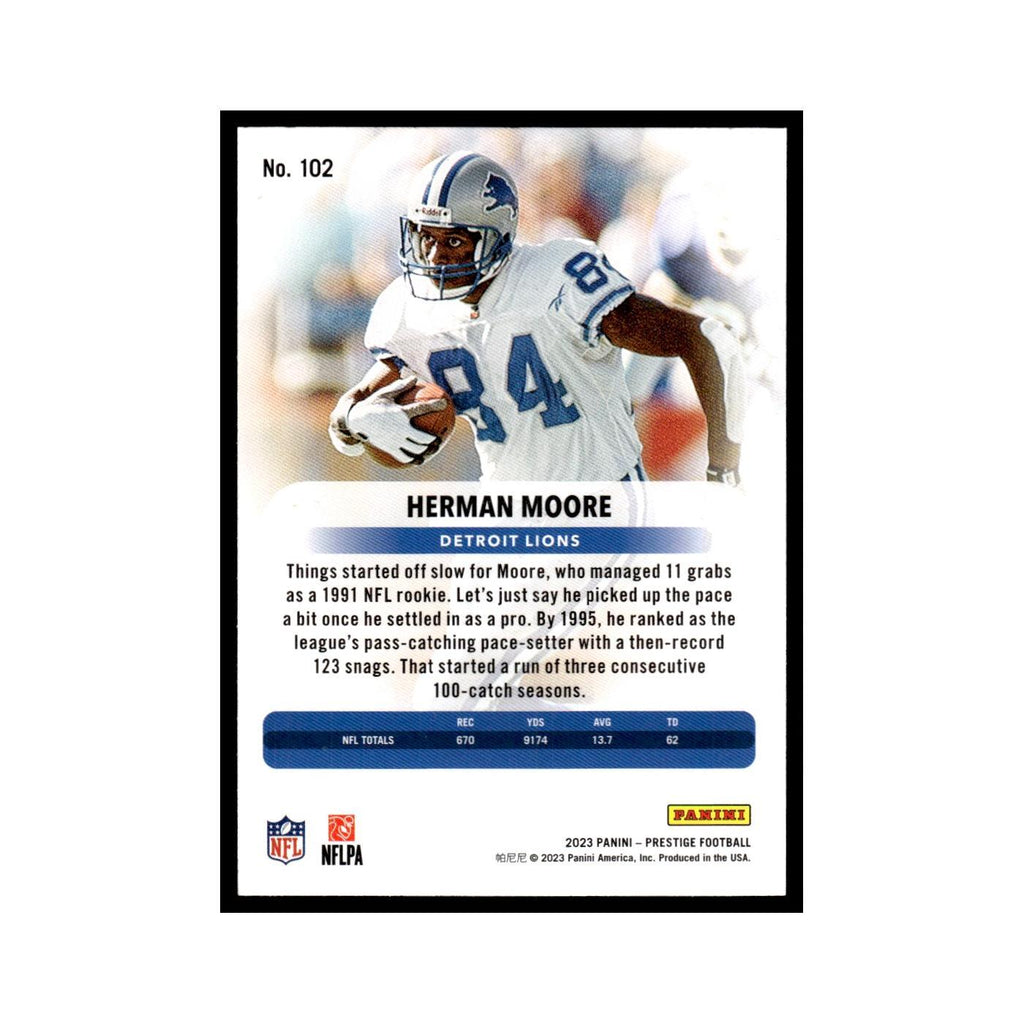 Herman Moore 2023 Panini Prestige #102 Detroit Lions Football Card NM