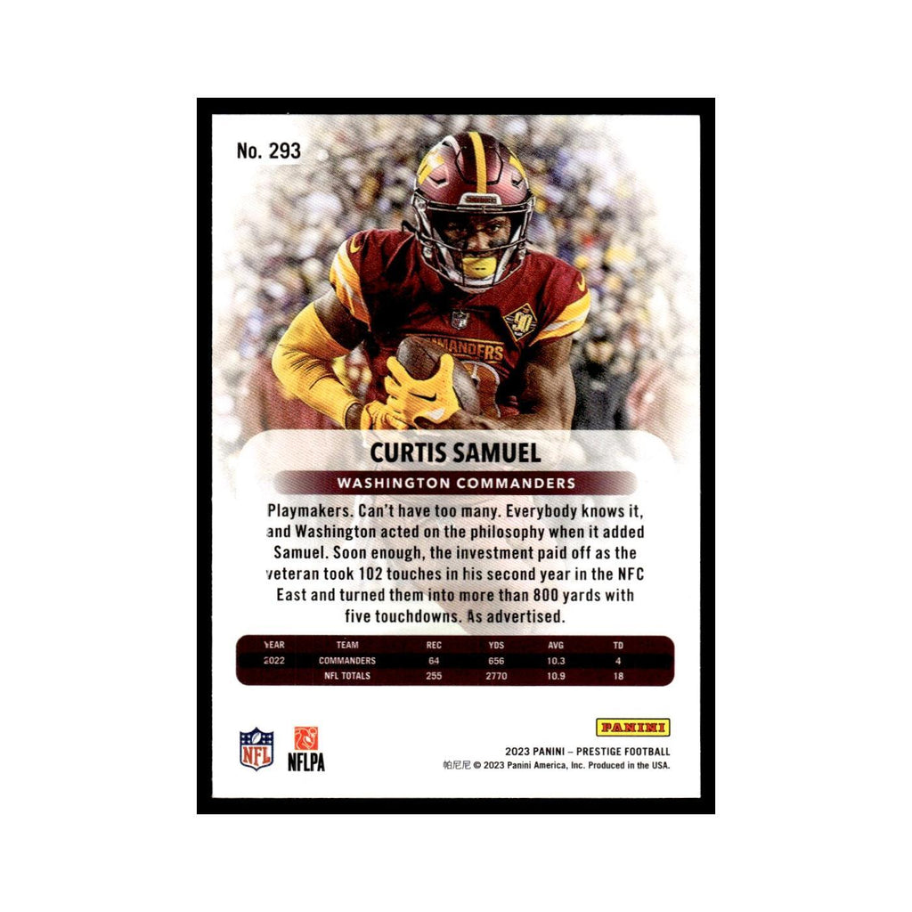 Curtis Samuel 2023 Panini Prestige #293 Washington Commanders Football Card NM