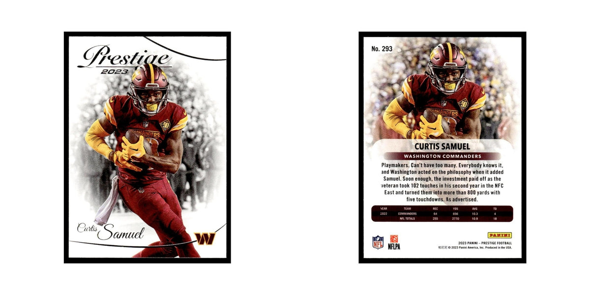 Curtis Samuel 2023 Panini Prestige #293 Washington Commanders Football Card NM