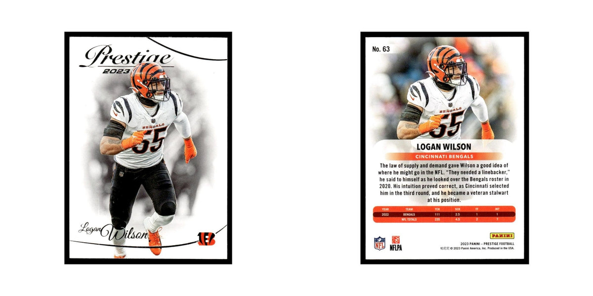 Logan Wilson 2023 Panini Prestige #63 Cincinnati Bengals Football Card NM
