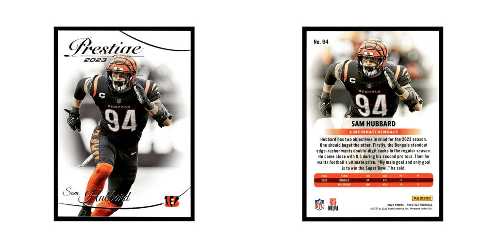 Sam Hubbard 2023 Panini Prestige #64 Cincinnati Bengals Football Card NM