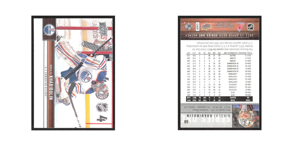 2012 Upper Deck Nikolai Khabibulin Edmonton Oilers #68