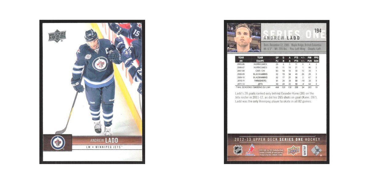 2012 Upper Deck Andrew Ladd Winnipeg Jets #194