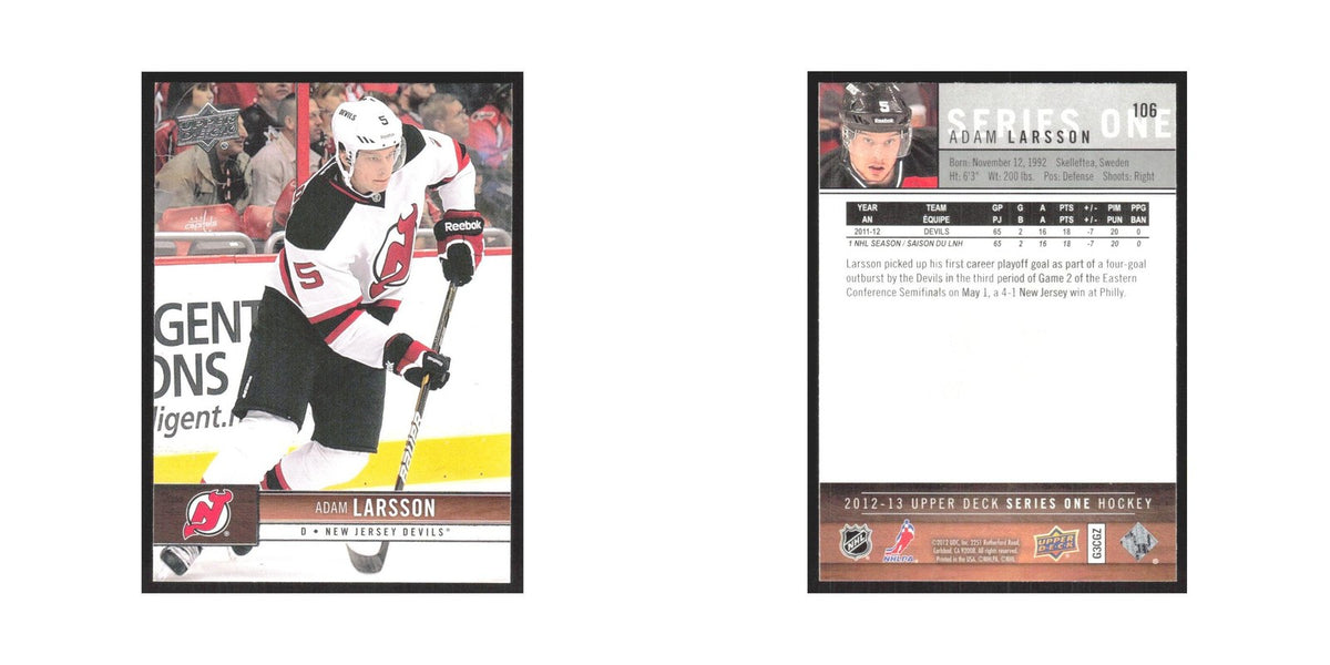 2012 Upper Deck Adam Larsson New Jersey Devils #106