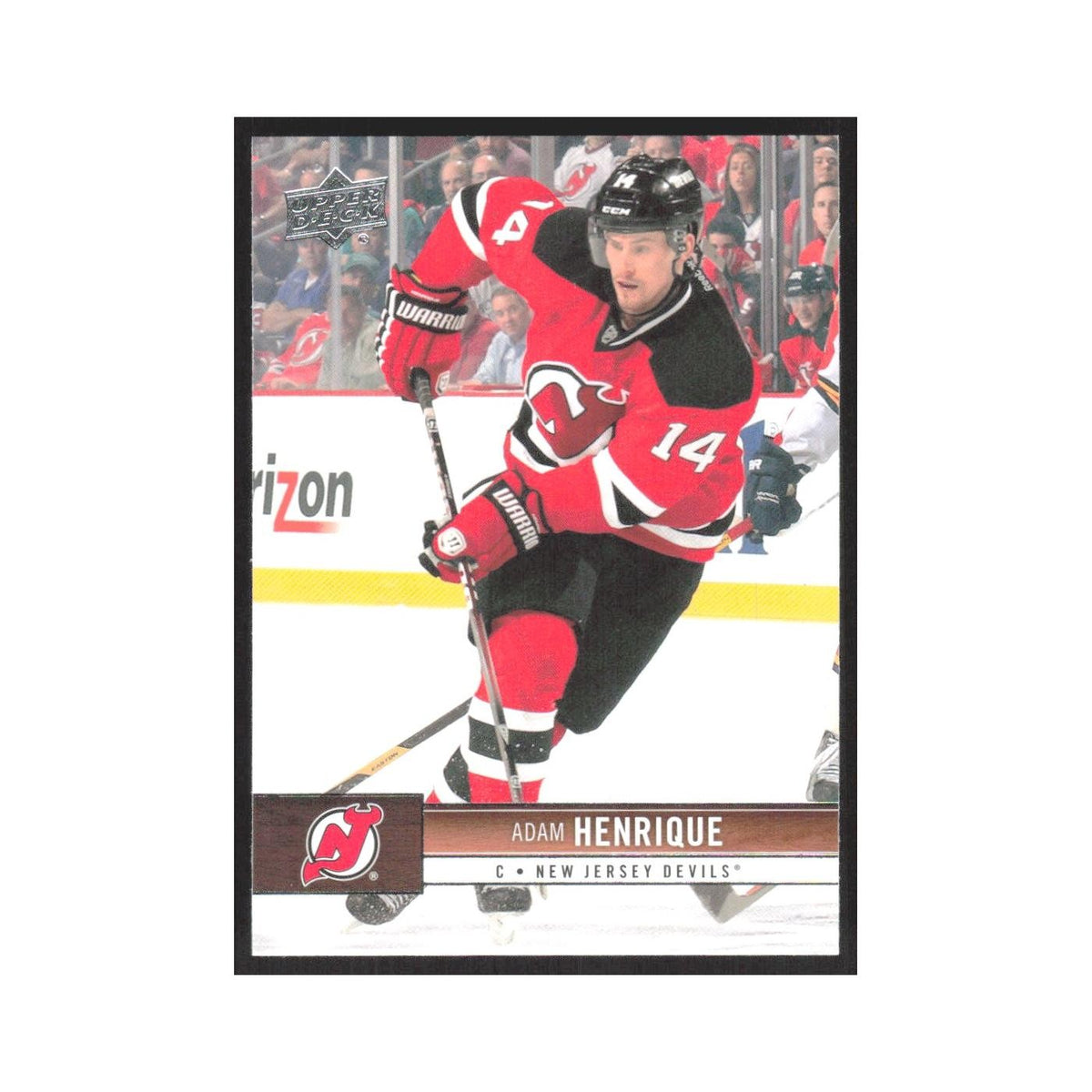 2012 Upper Deck Adam Henrique New Jersey Devils #107