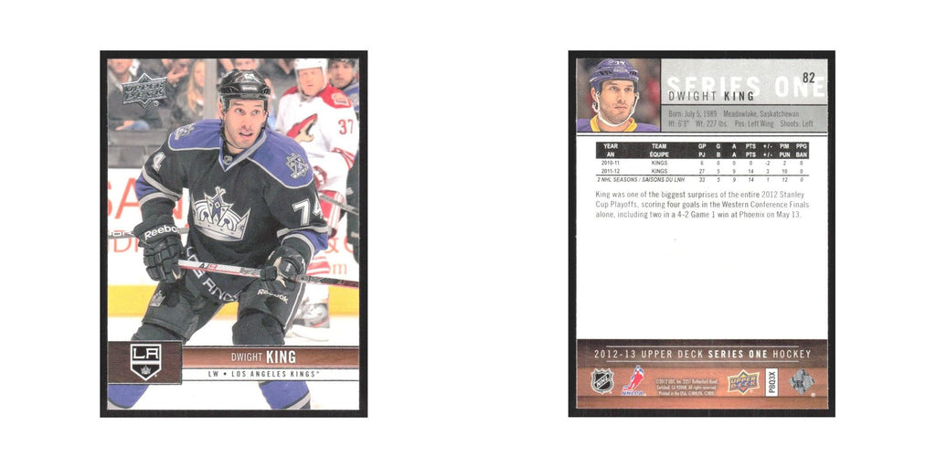 2012 Upper Deck Dwight King Los Angeles Kings #82