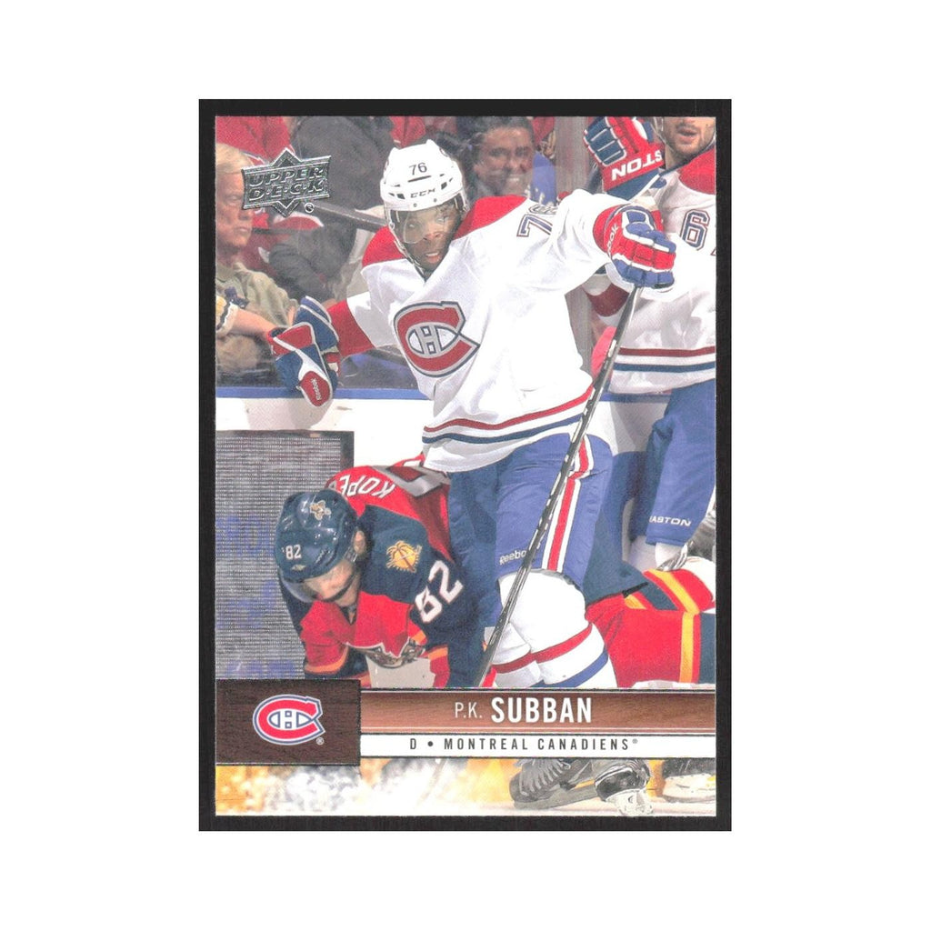 2012 Upper Deck P.K. Subban Montreal Canadiens #92