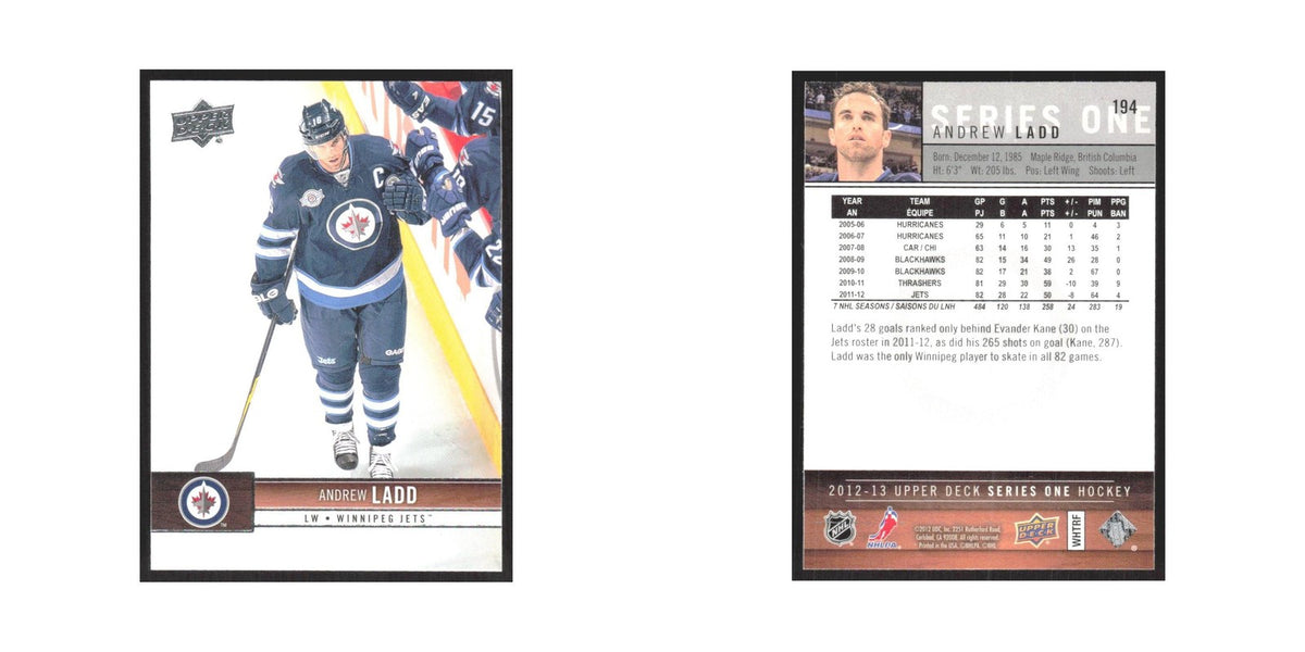 2012 Upper Deck Andrew Ladd Winnipeg Jets #194