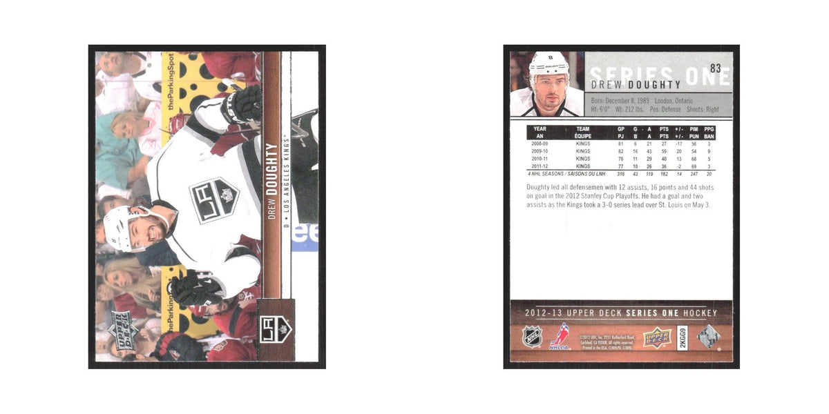 2012 Upper Deck Drew Doughty Los Angeles Kings #83
