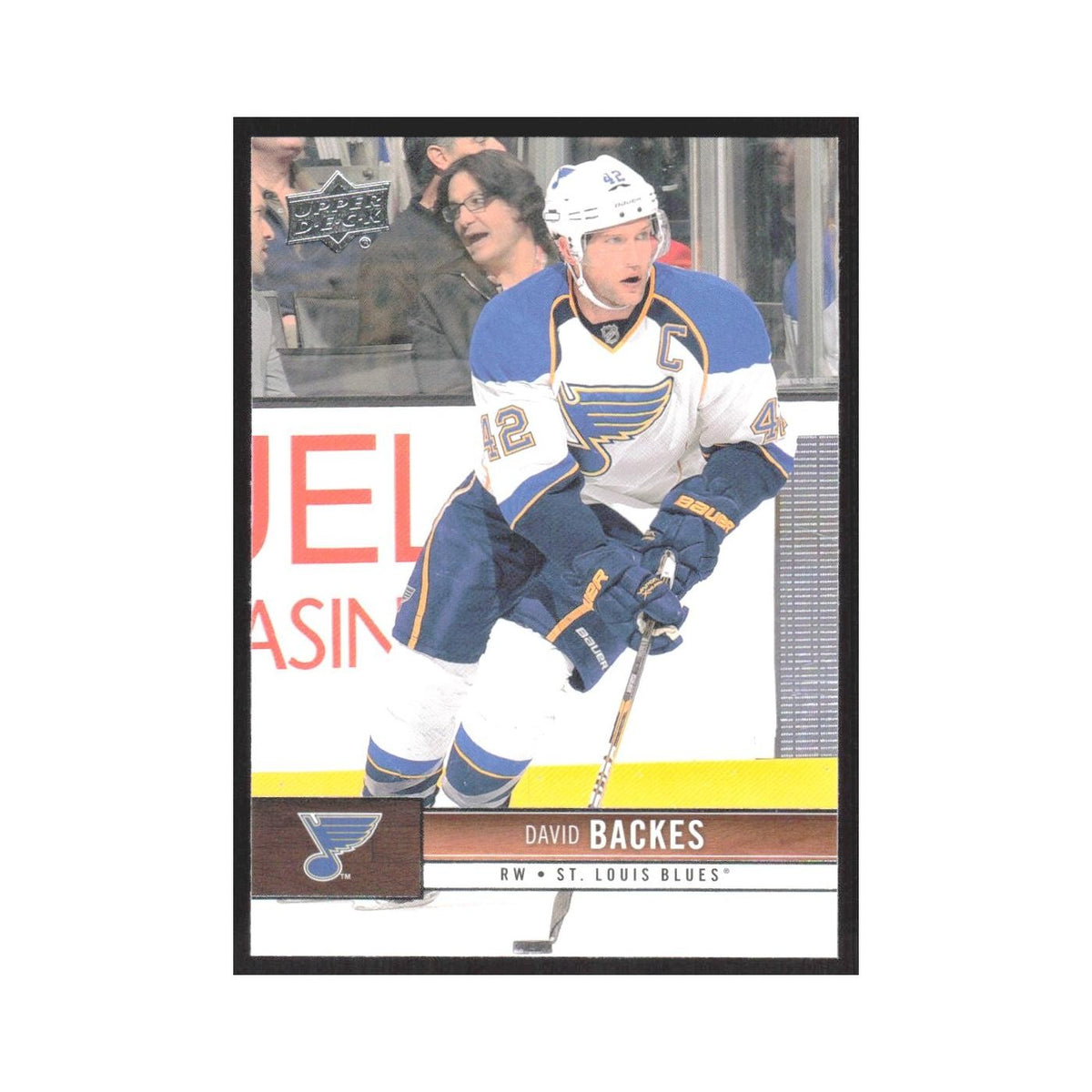 2012 Upper Deck David Backes St. Louis Blues #161