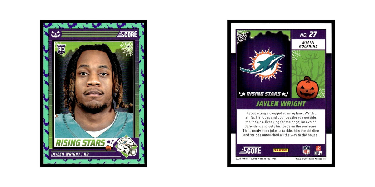 Jaylen Wright 2024 Score-A-Treat #27 Miami Dolphins Football Card NM