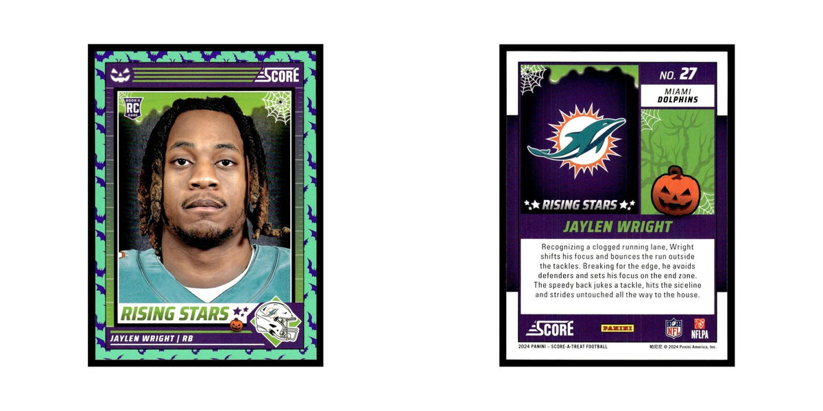 Jaylen Wright 2024 Score-A-Treat #27 Miami Dolphins Football Card NM