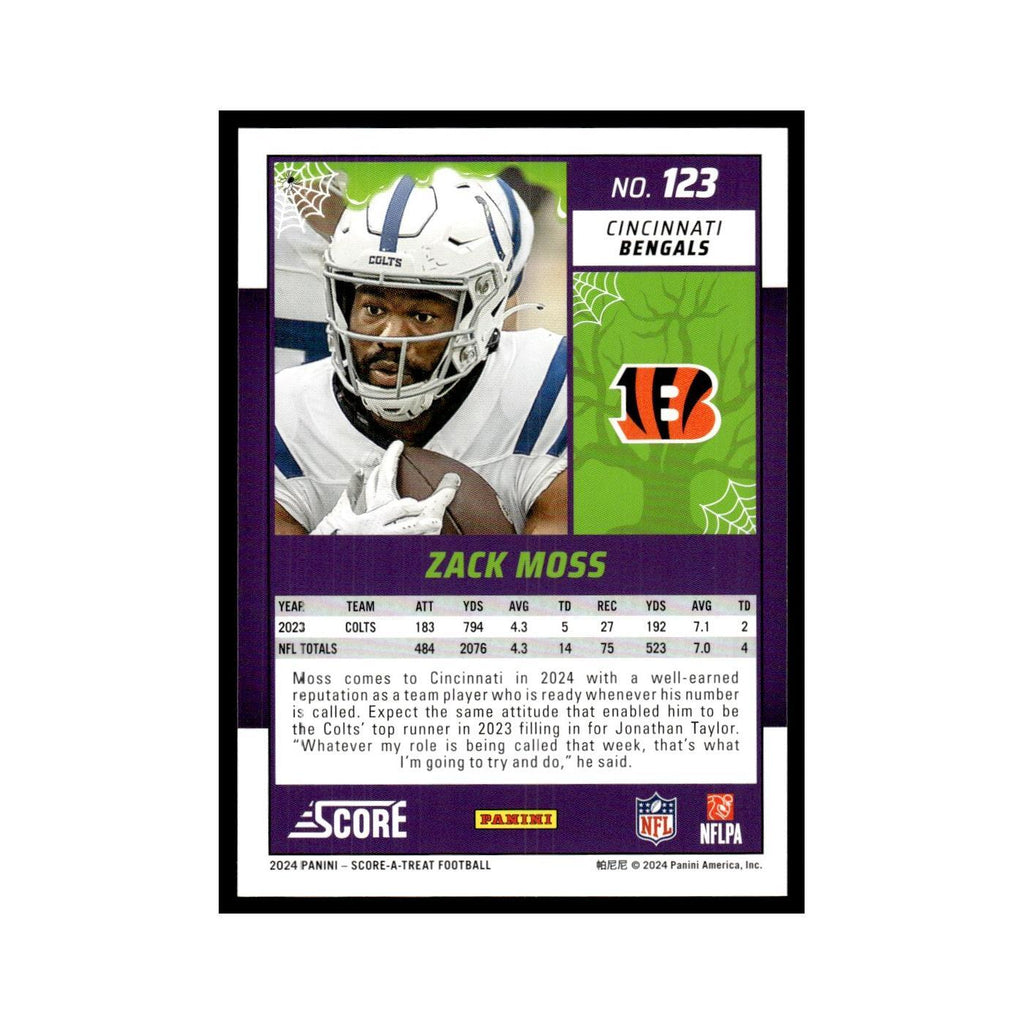 Zack Moss 2024 Score-A-Treat #123 Cincinnati Bengals Football Card NM