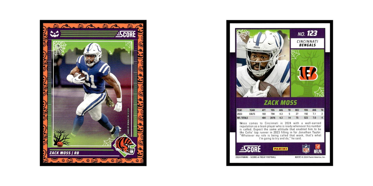 Zack Moss 2024 Score-A-Treat #123 Cincinnati Bengals Football Card NM