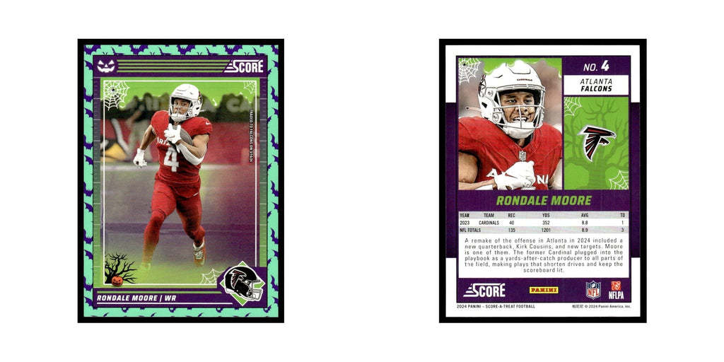 Rondale Moore 2024 Score-A-Treat #4 Atlanta Falcons Football Card NM