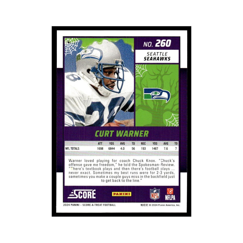Curt Warner 2024 Score-A-Treat #260 Seattle Seahawks Football Card NM