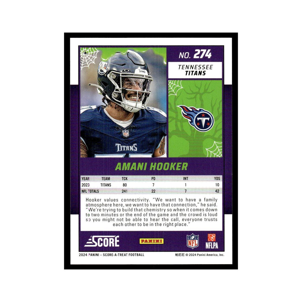 Amani Hooker 2024 Score-A-Treat #274 Tennessee Titans Football Card NM