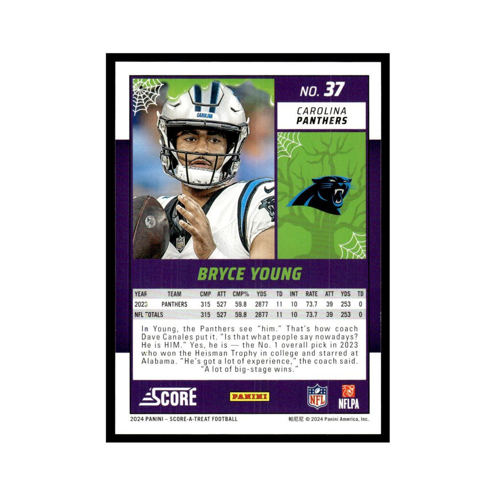 Bryce Young 2024 Score-A-Treat #37 Carolina Panthers Football Card NM