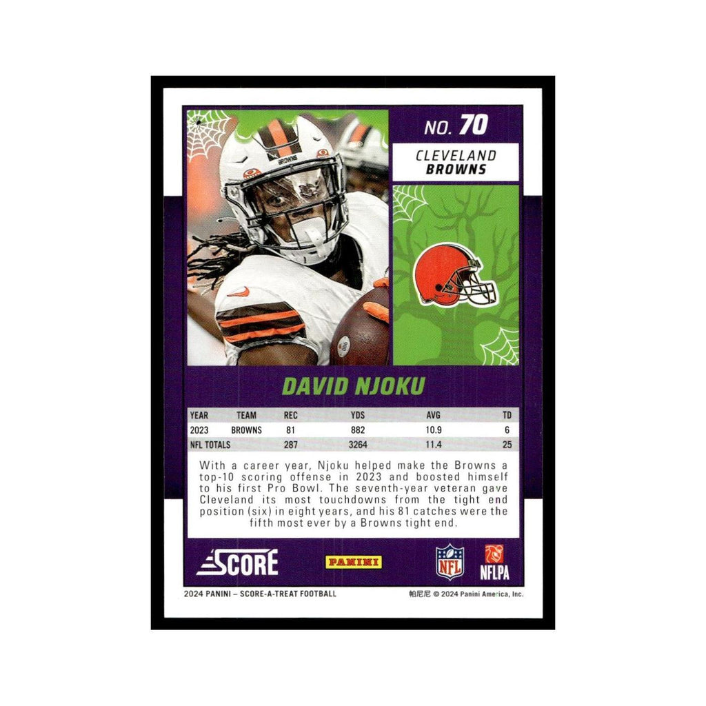 David Njoku 2024 Score-A-Treat #70 Cleveland Browns Football Card NM