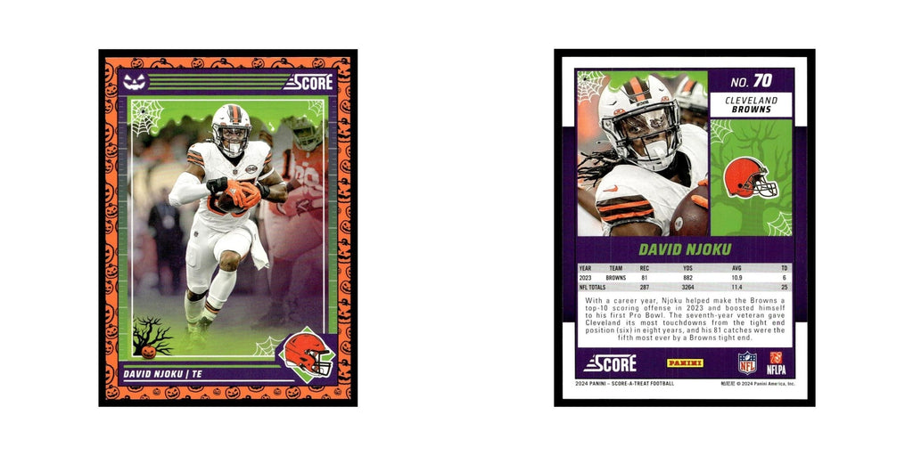David Njoku 2024 Score-A-Treat #70 Cleveland Browns Football Card NM