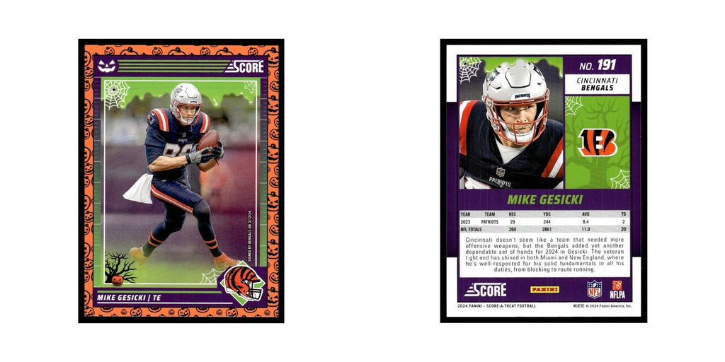 Mike Gesicki 2024 Score-A-Treat #191 Cincinnati Bengals Football Card NM