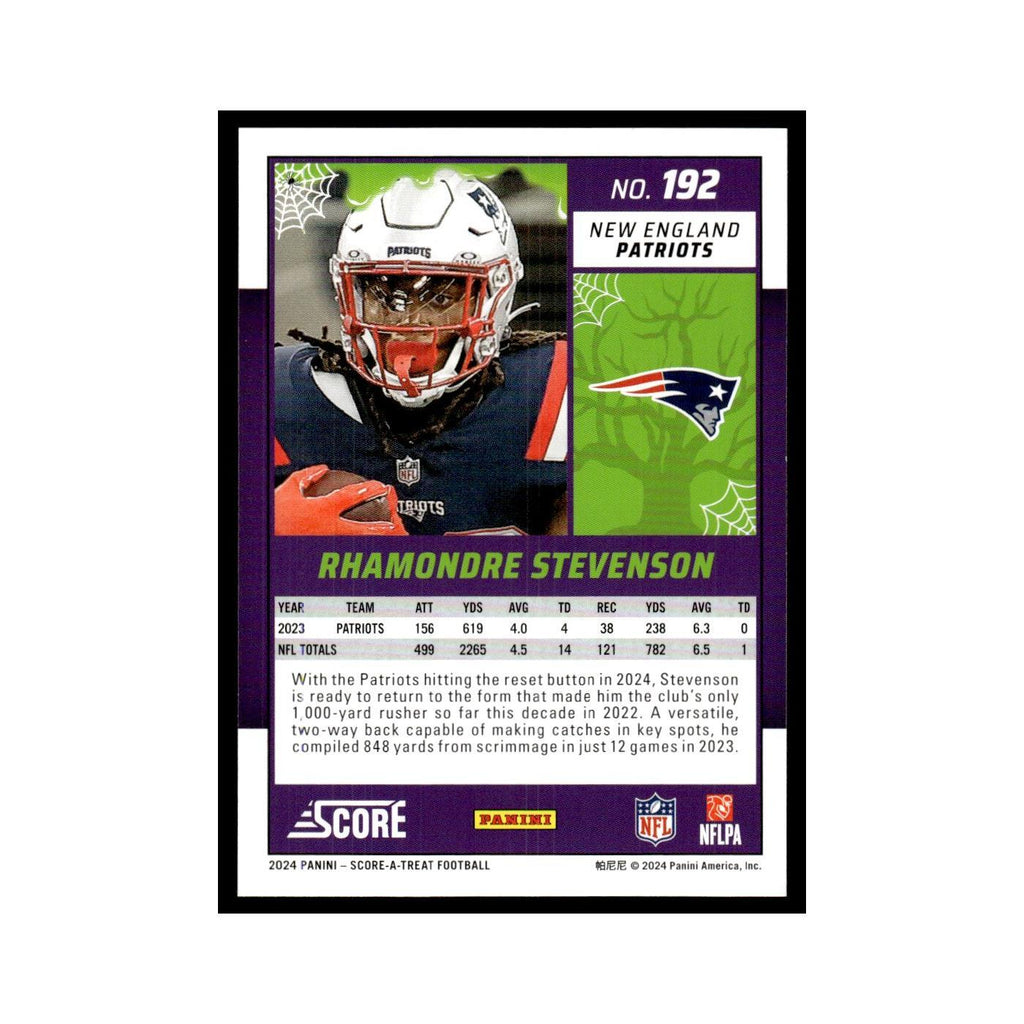 Rhamondre Stevenson 2024 Score-A-Treat #192 New England Patriots NM